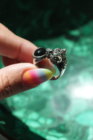 RARE VINTAGE PANTHER RING SZ 7