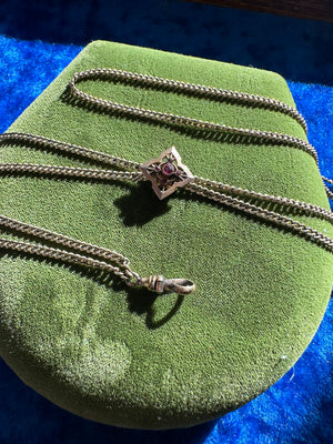 VINTAGE WATCH CHAIN NECKLACE