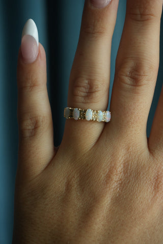 14k OPAL BAND