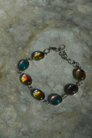Rainbow Rocks - LeightWorks Sterling Crystal Cabochon Bracelet