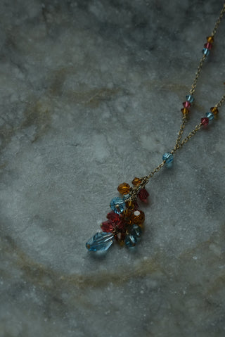 Candy Crush - Goldtone Beaded Necklace