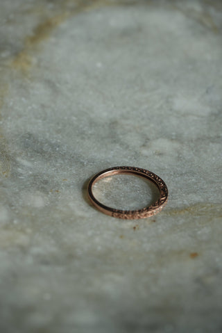 10K ROSE GOLD DIAMOND BAND