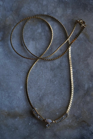 Dazzling Deco - Vintage Goldtone Costume Necklace