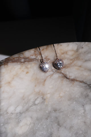Dazzle Me - Sterling Heart Earrings