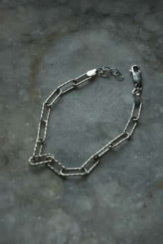 Clipped In - Sterling Paperclip Bracelet