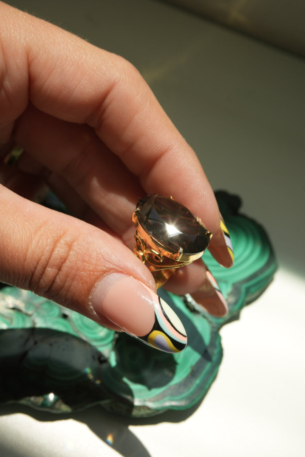 SMOKEY QUARTZ SZ 5.5