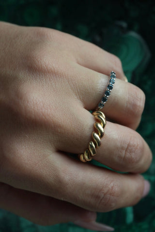 Nighty Night - Sterling Stacker Band Size 6