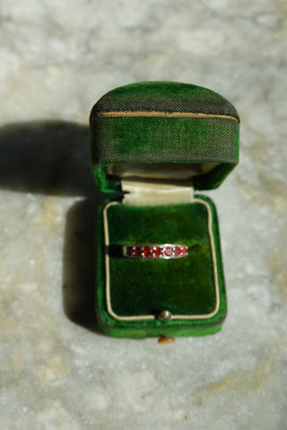 Band 1 - Sterling Gemstone Ring Size 7