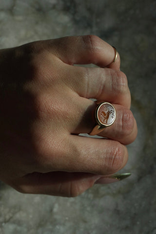 Antique Lion Head Ring