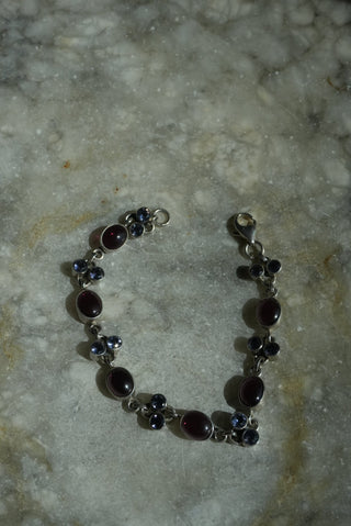 Berry Picked - Nikki Butler Sterling Bezel Gemstone Bracelet