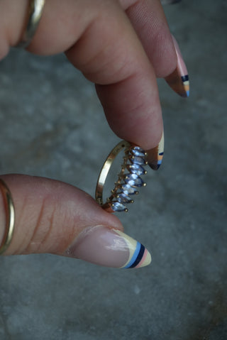 10k TANZANITE CROWNS