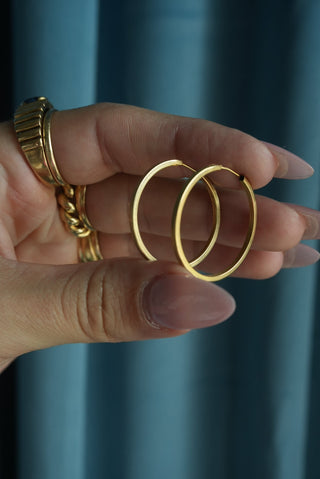 Golden Girl - Vermeil Classic Hoop