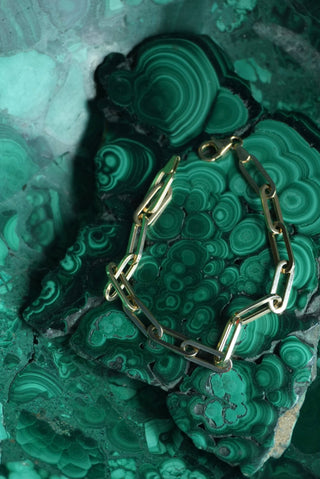14K PAPERCLIP BRACELET