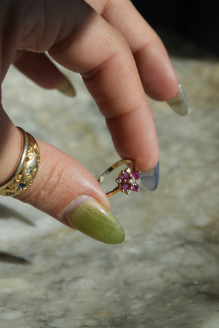14K RUBY & DIAMOND RING