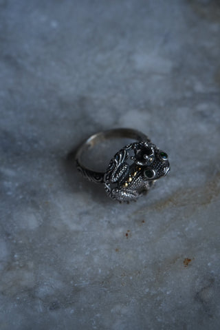 Feeling Froggy - Sterling and Gold Accent Ring Size 9