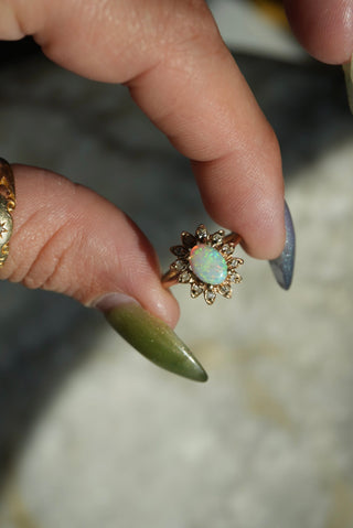 14K OPAL MINI RING