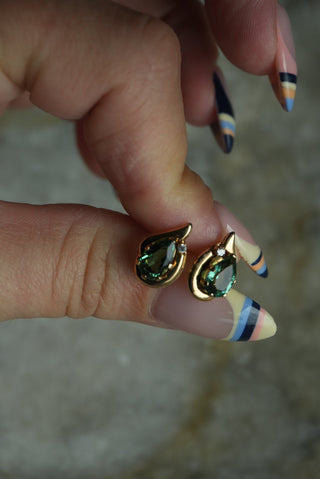 10K TOURMALINE STUDS
