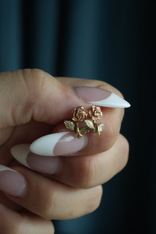 14K ROSE STUDS