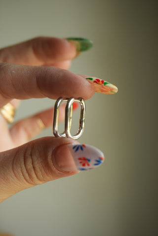 U LOCK STERLING HOOPS