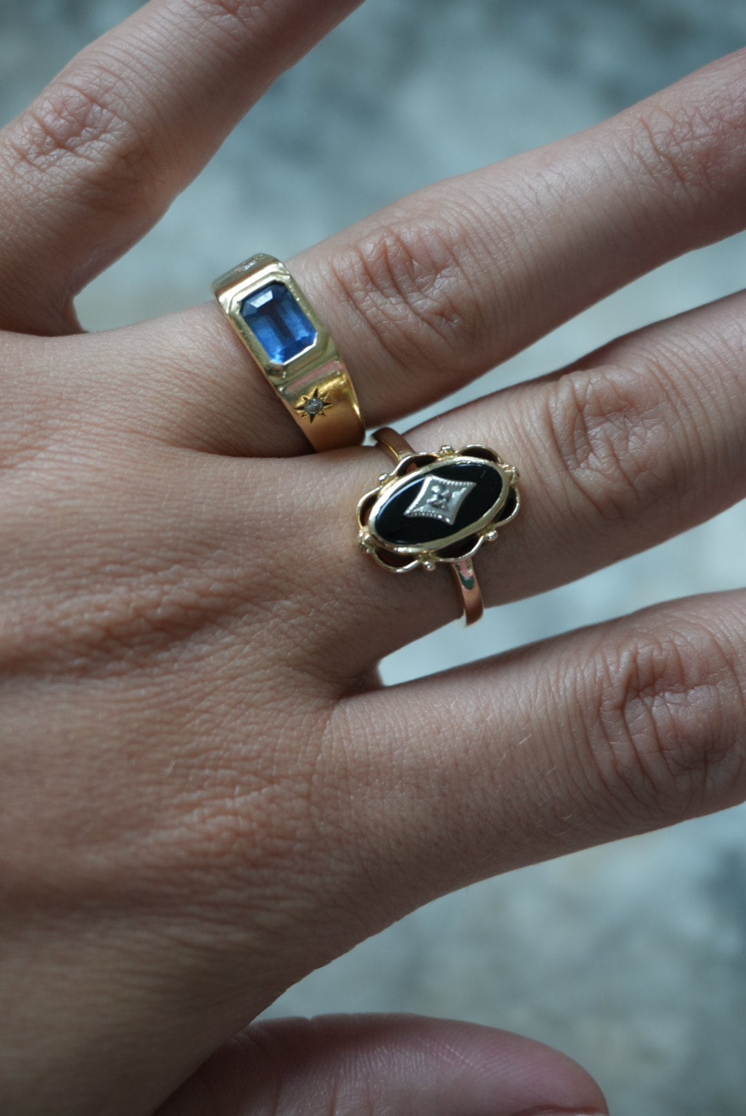 VINTAGE ONYX RING