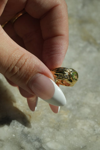 PERIDOT PEAR SZ 5