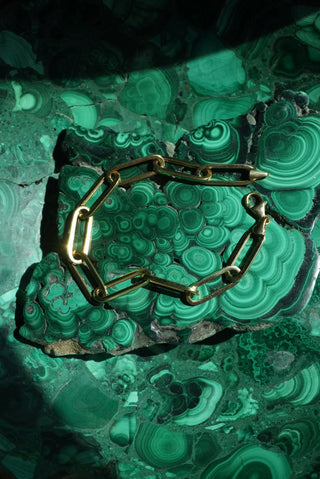 14K LARGE PAPERCLIP BRACELET