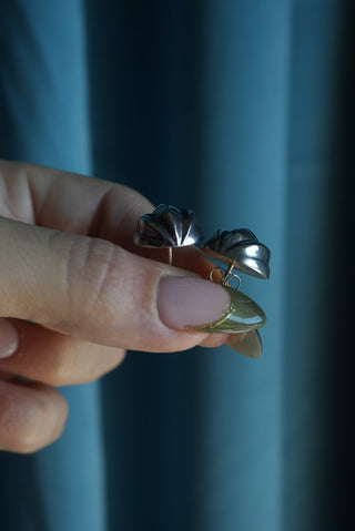 Lil Pumpkin - Sterling Bubble Post Earrings