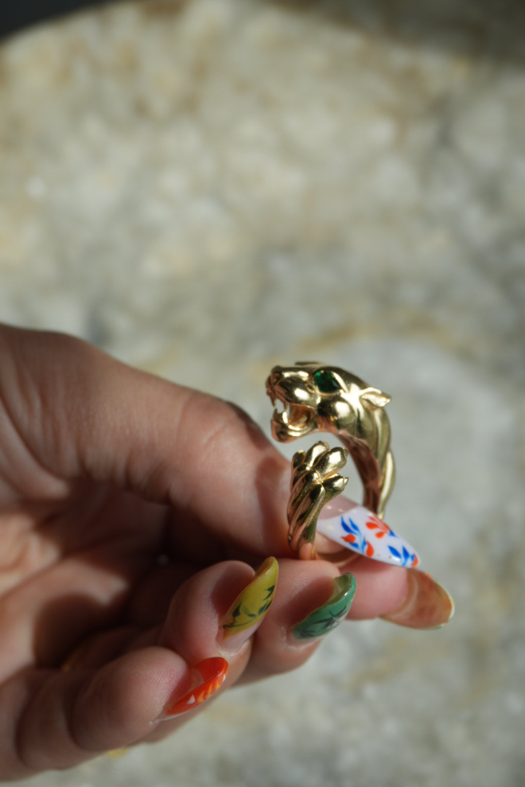 14k GOLD PANTHER RING