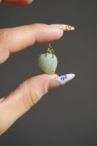 10k JADE LEAF CHARM