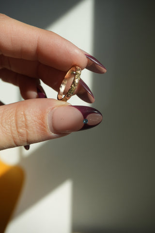 14K ROSE INFINITY BAND