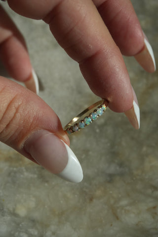 14K OPAL BAND