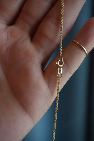 14k Skinny Rope Chain