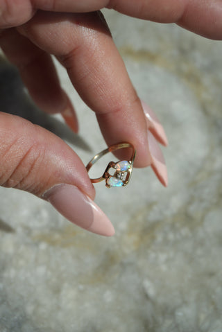 14K MINI OPAL RING