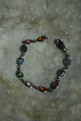 Perfect Match - Rainbow Glass Tennis Bracelet