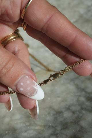 14K AMETHYST HEART NECKLACE