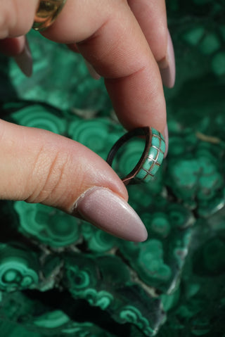 Turtle Time - Stone Inlay Ring Size 5