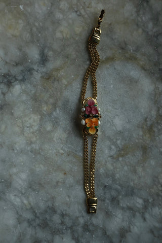 Aloha Babe - Dual Chain Orchid Bracelet