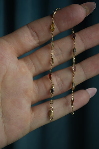14k Gemstone Bracelet