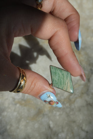 NEPHRITE RING SZ 8.5