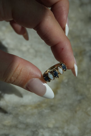 14k OPAL MARQUEE BAND