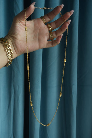 Station Chain - Gold Fill Layering Necklace