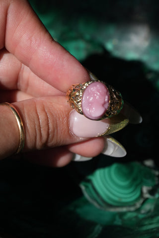 14k Cameo Ring Art Deco Style