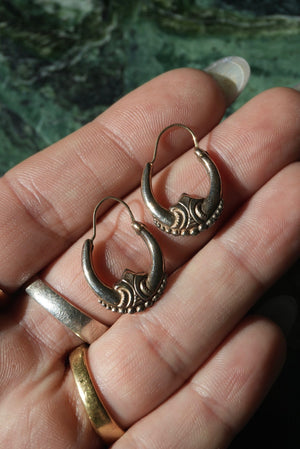 ANTIQUE DROP HOOPS