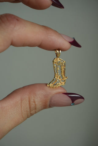 14K GOLD BOOT CHARM