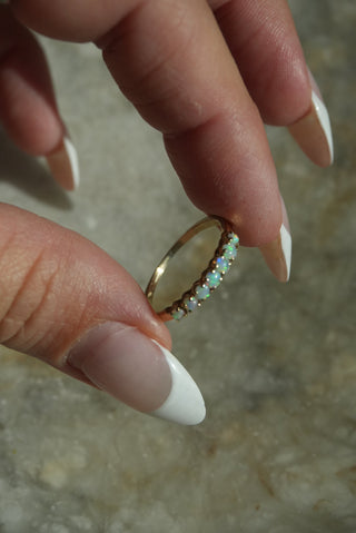 14K OPAL BAND