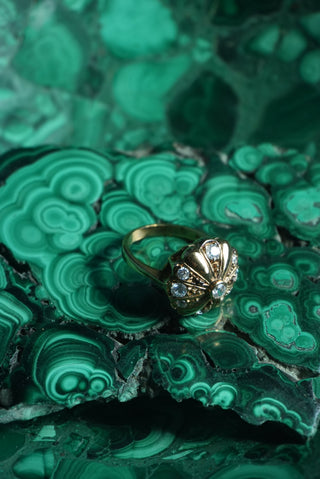 Bright Bloom - Vermeil Floral Burst Ring Size 9