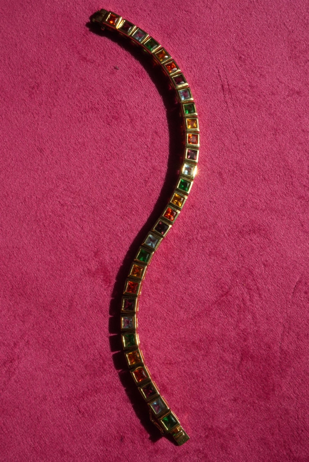 VINTAGE RAINBOW TENNIS BRACELET