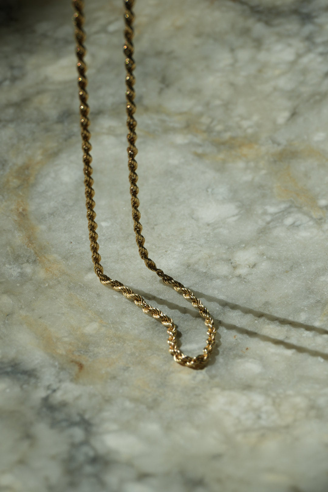 19INCH 14k GOLD ROPE CHAIN