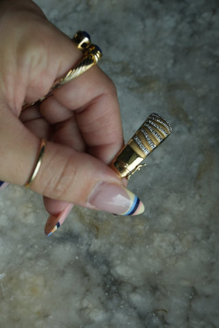 WILD SIDE - GOLD VERMEIL DUAL TONE BANGLE