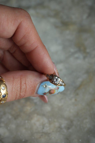 14K VICTORIAN DIAMOND RING